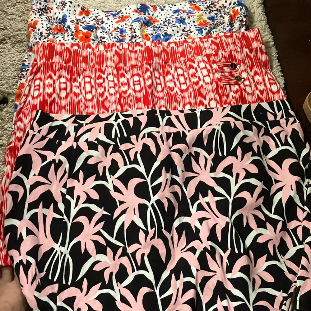 Jones New York Women's Shorts Skorts - Red, Black, White, Blue, Orange